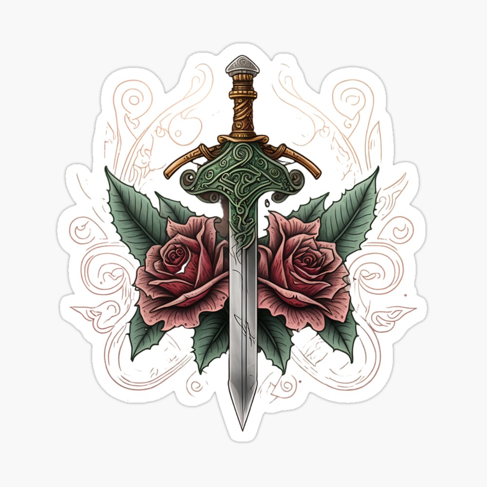 Sword Rose Tattoo