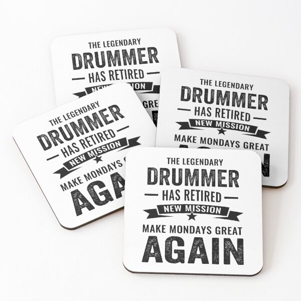 Item preview, Legendary drummer Retirement, perfect drummer retirement gift idea designed and sold by Dogs Geeky⭐⭐⭐⭐⭐.