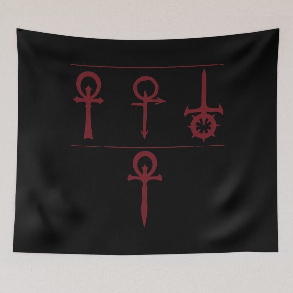 Item preview, The Ankhs, Red on Black designed and sold by DrakesEmporium.