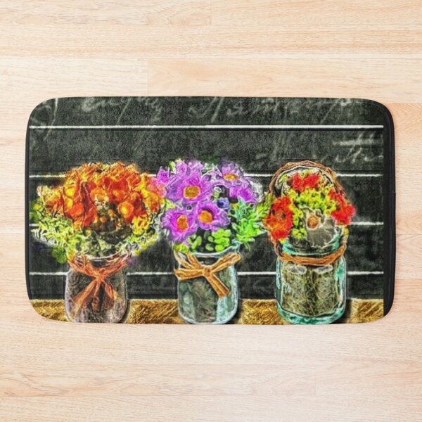 Item preview, Three Flower Jars - Welcome To Our Home  designed and sold by Pretty-Bird.