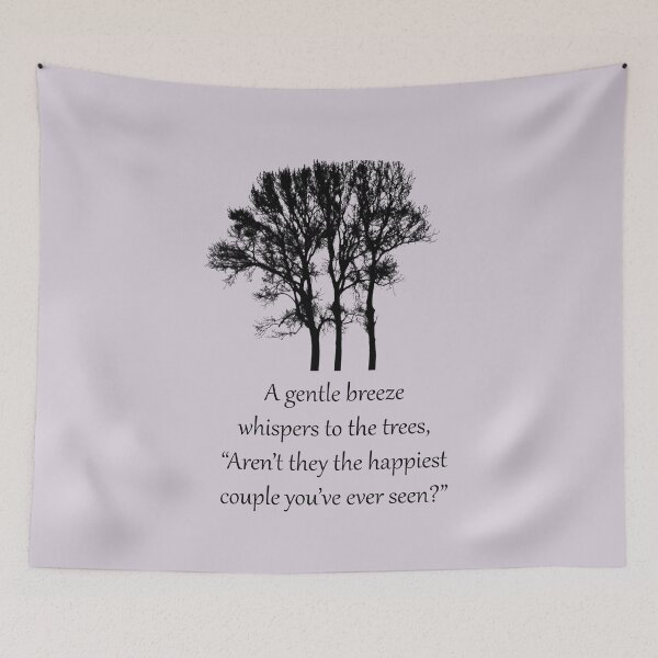 Item preview, Sketch of trees: A gentle breeze whispers to the trees, "Aren’t they the happiest couple you’ve ever seen." designed and sold by SomeGuyLou.