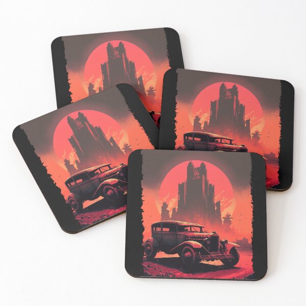 Item preview, Dystopian Sunrise: A Post-Apocalyptic Hot Rod Scene for Fans of Brutalism and American Industry #9 designed and sold by RodZnRoll.