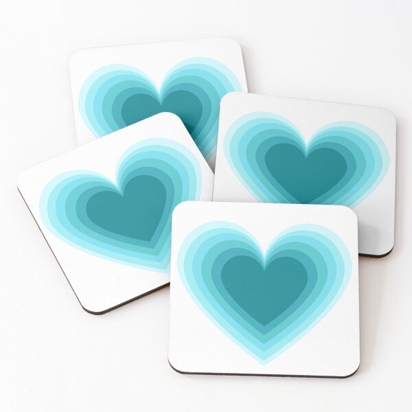 Item preview, Lovely hearts! - teal designed and sold by Univers Gifts.