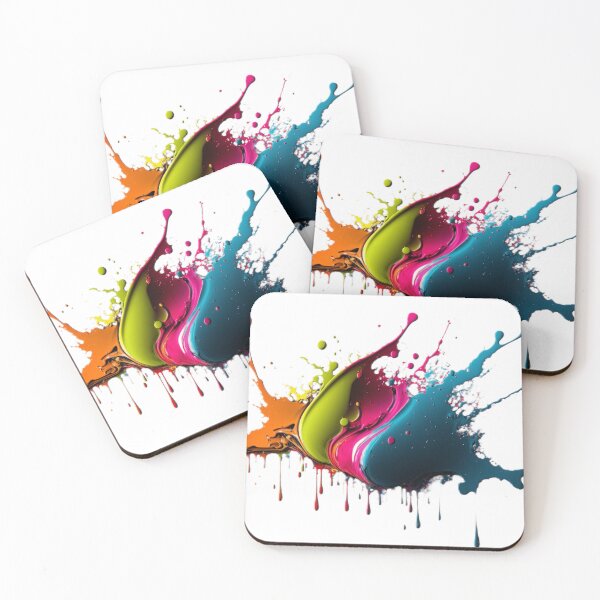 Item preview, lots of different colour paints splatter designed and sold by sammgdesign.