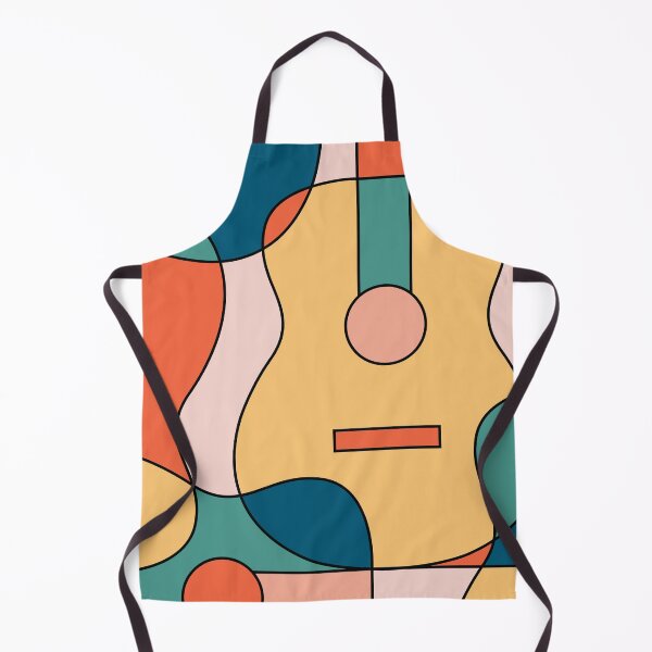 Item preview, Abstract Geometric Acoustic Guitar Pattern (rainbow retro color palette) designed and sold by NMattsonDesigns.