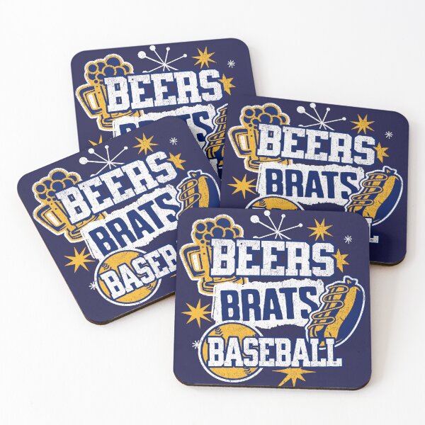 Item preview, Beers Brats Baseball - Milwaukee designed and sold by aargeneralstore.