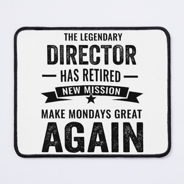 Item preview, director Retirement Shirt, A Legendary director Has Retired designed and sold by Dogs Geeky⭐⭐⭐⭐⭐.