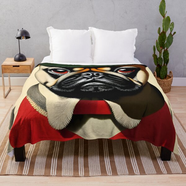 Item preview, Retro Pug Dog General - Vintage Style designed and sold by Dalive.