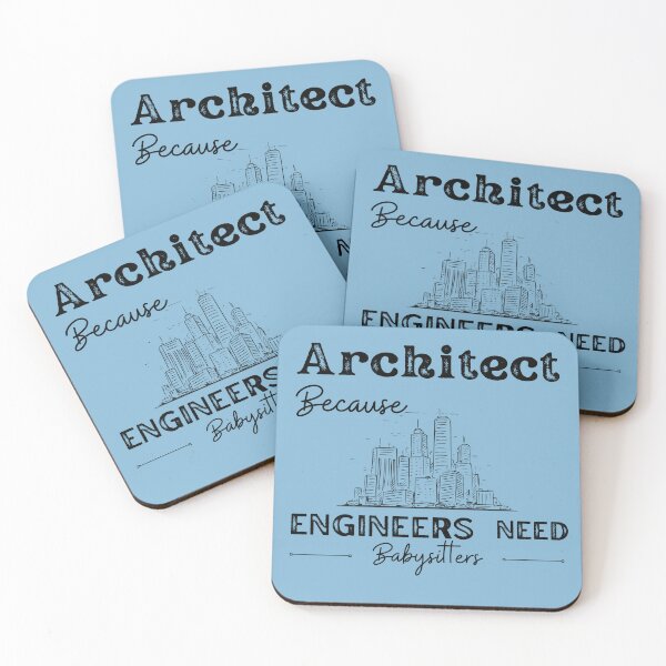 Item preview, Architect Because Engineers Need Babysitters (blue) designed and sold by Novelty-Shirts.