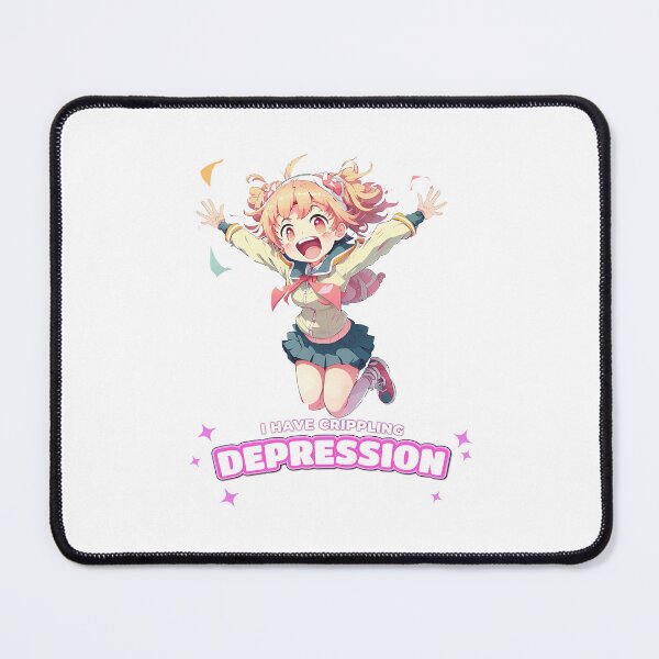 Item preview, UwU I have crippling depression kawaii anime girl designed and sold by MeditationMind.