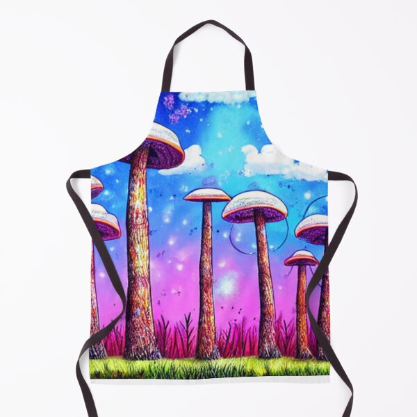 Item preview, Tall Vibrant Mushroom Forest designed and sold by SquishStitches.
