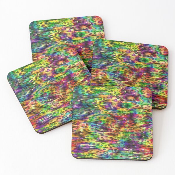 Item preview, Rainbow colors leopard print design,Animal skin background designed and sold by oyonni design.