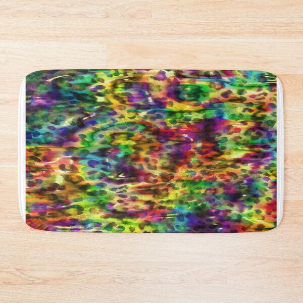 Item preview, Rainbow colors leopard print design,Animal skin background designed and sold by oyonni design.