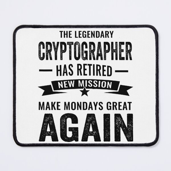 Item preview, cryptographer retirement gifts, cryptographer retired mom dad, cryptographer retirement party designed and sold by Dogs Geeky⭐⭐⭐⭐⭐.