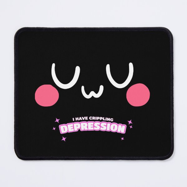 Item preview, Uwu I have crippling depression Black designed and sold by MeditationMind.
