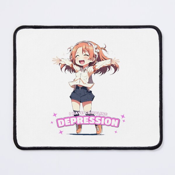 Item preview, UwU I have crippling depression cheering girl designed and sold by MeditationMind.