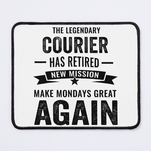 Item preview, Legendary courier Retirement, perfect courier retirement gift idea designed and sold by Dogs Geeky⭐⭐⭐⭐⭐.