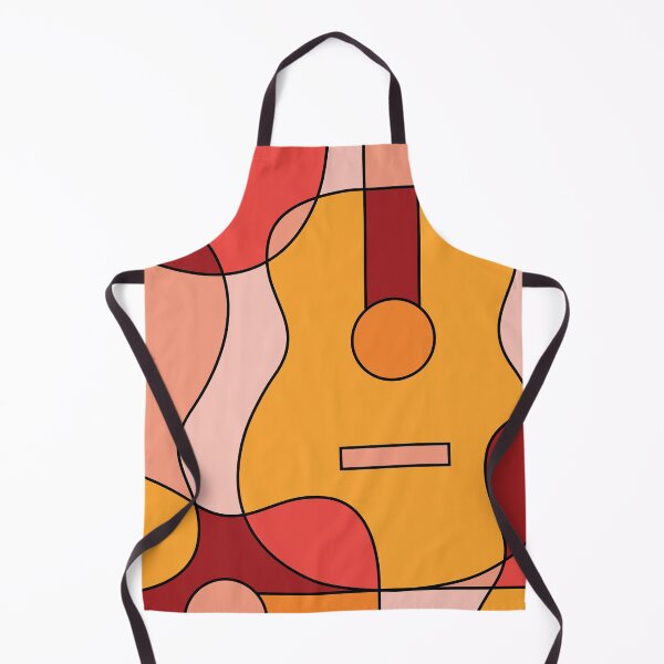 Item preview, Abstract Geometric Acoustic Guitar Pattern (warm retro color palette) designed and sold by NMattsonDesigns.