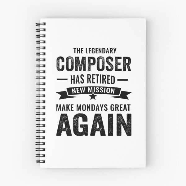 Item preview, composer perfect retirement gift idea, Retired composer Funny Saying designed and sold by Dogs Geeky⭐⭐⭐⭐⭐.