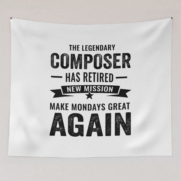 Item preview, composer perfect retirement gift idea, Retired composer Funny Saying designed and sold by Dogs Geeky⭐⭐⭐⭐⭐.