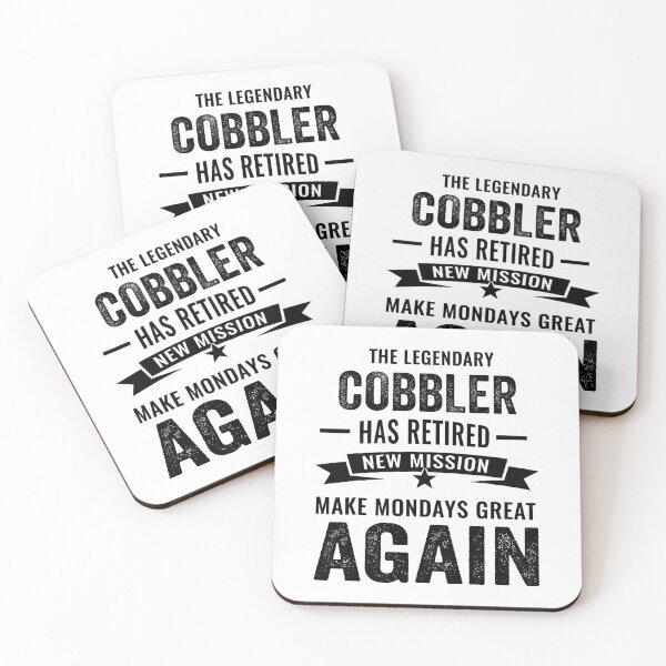 Item preview, cobbler retirement gifts, cobbler retired mom dad, cobbler retirement party designed and sold by Dogs Geeky⭐⭐⭐⭐⭐.