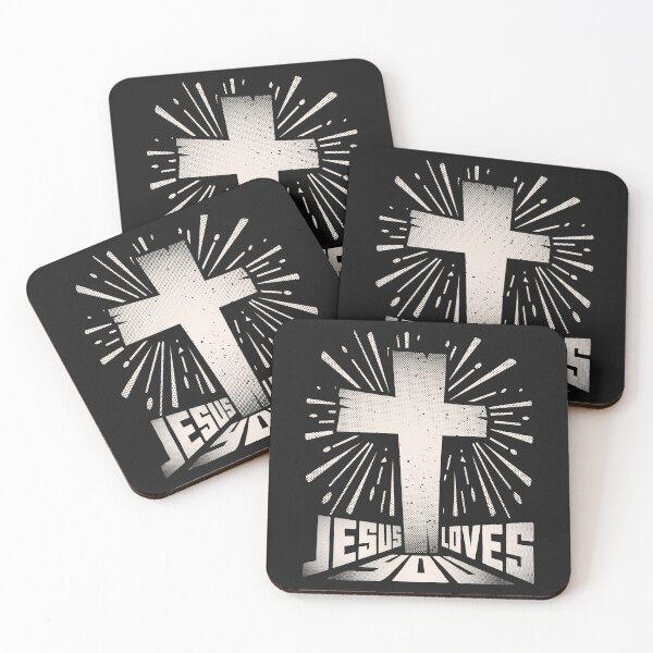 Item preview, Jesus loves you - Christian saying designed and sold by VichallanStudio.