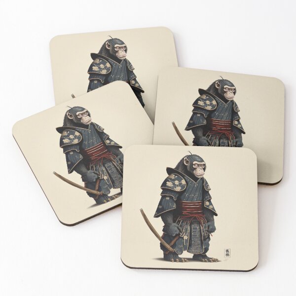 Item preview, Chimpanzee Monkey Ukiyo-e Japanese Style designed and sold by unrealartwork.