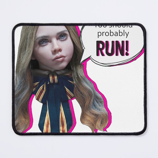 Item preview, M3GAN android says RUN designed and sold by DAN13L.