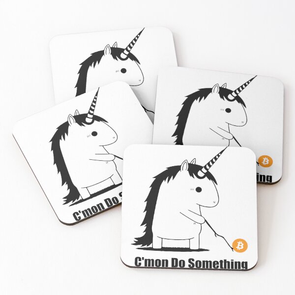 Item preview, Bitcoin Trading Meme Unicorn Come on Do Something designed and sold by Shaani.