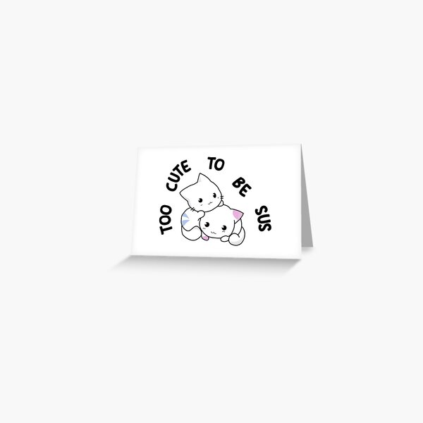 Impasta Imposter Among Game Us Sus Funny Crewmate Gift Greeting Card by  Sabrina Sakura