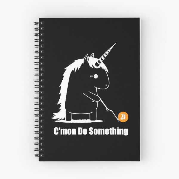 Item preview, Bitcoin Trading Meme Unicorn Come on Do Something (white) designed and sold by Shaani.