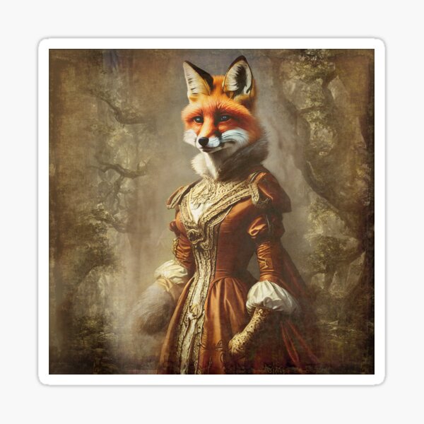 Fox Lady Sticker
