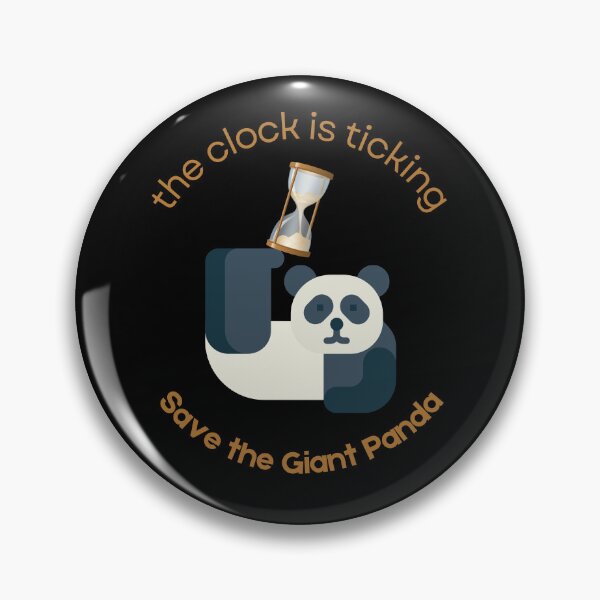 Item preview, Save The Panda The Clock is Ticking Clock designed and sold by MagicWolfStar.