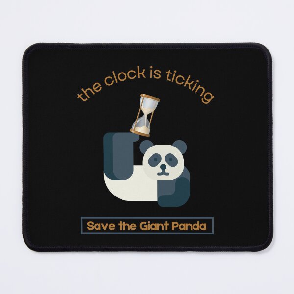 Item preview, Save The Panda The Clock is Ticking Clock designed and sold by MagicWolfStar.
