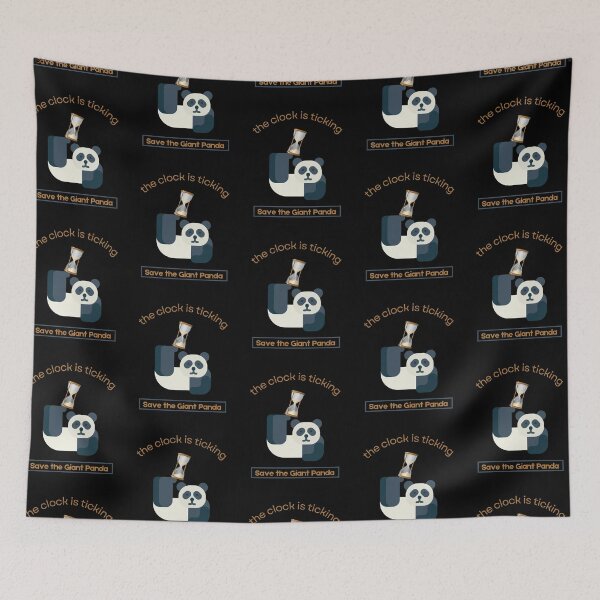 Item preview, Save The Panda The Clock is Ticking Clock designed and sold by MagicWolfStar.