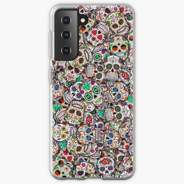 Mexican sugar skulls Samsung Galaxy Soft Case