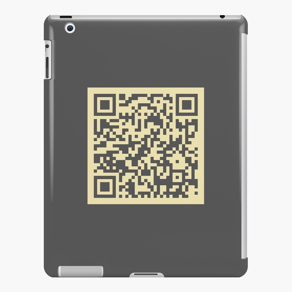 Rick Roll Your Friends! QR code that links to Rick Astley's “Never Gonna  Give You Up”  music video iPad Case & Skin for Sale by ApexFibers