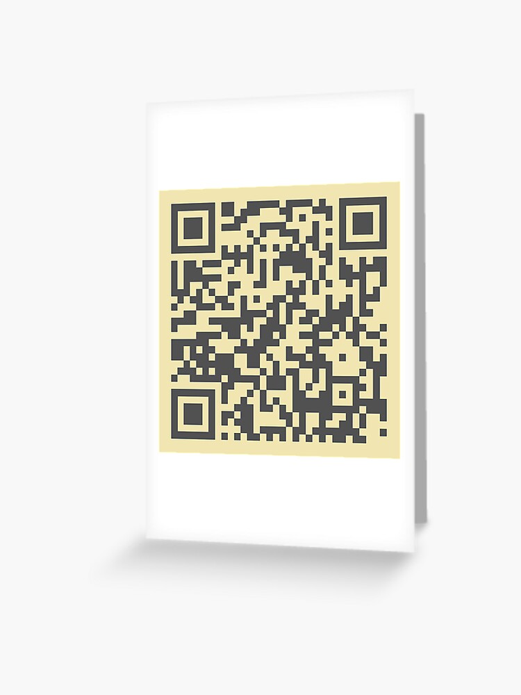 Rick Roll Your Friends! QR code that links to Rick Astley’s “Never Gonna  Give You Up”  music video Sticker for Sale by ApexFibers