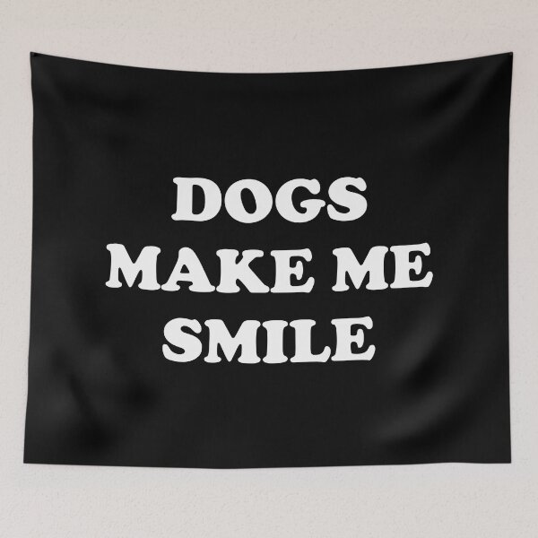Item preview, Dogs make me smile - dog lovers gift ideas designed and sold by Inspirationmotivation.