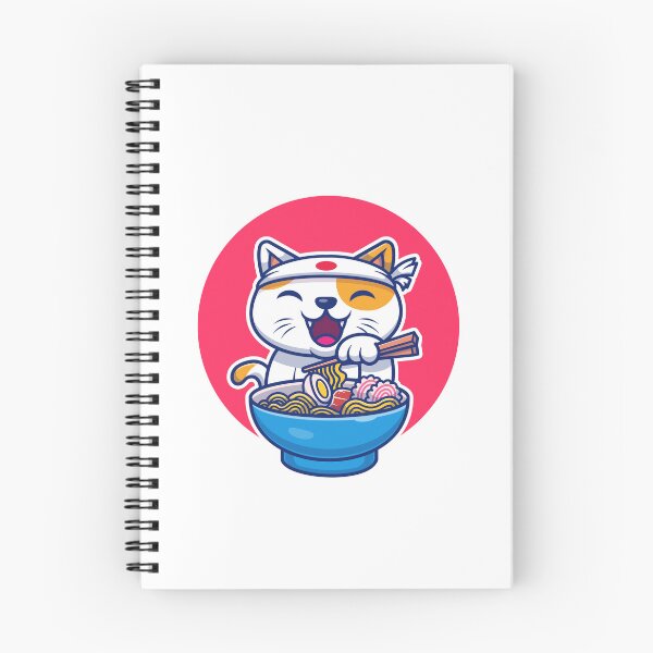 Item preview, Cat eating ramen  designed and sold by Xander's  Store.