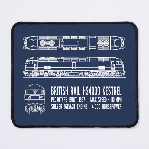 Item preview, British Rail HS4000 Kestrel Locomotive Train Blueprint Diagram Gift designed and sold by Maljonic.