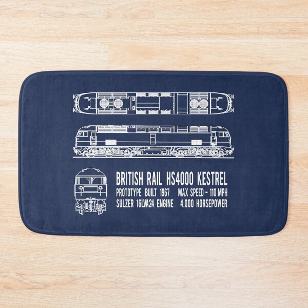 Item preview, British Rail HS4000 Kestrel Locomotive Train Blueprint Diagram Gift designed and sold by Maljonic.