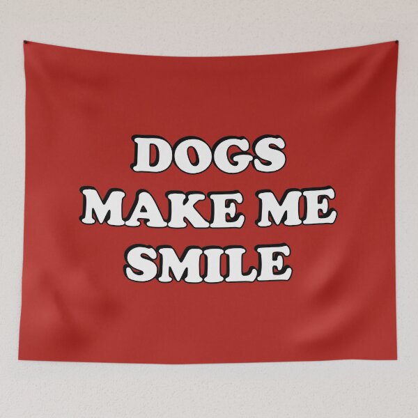 Item preview, Dogs make me smile - dog lovers gift ideas designed and sold by Inspirationmotivation.