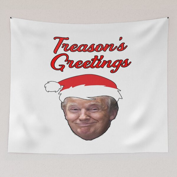 Item preview, Treason's Greetings Anti Donald Trump Russia Funny Christmas Political Resist designed and sold by funnytshirtemp.