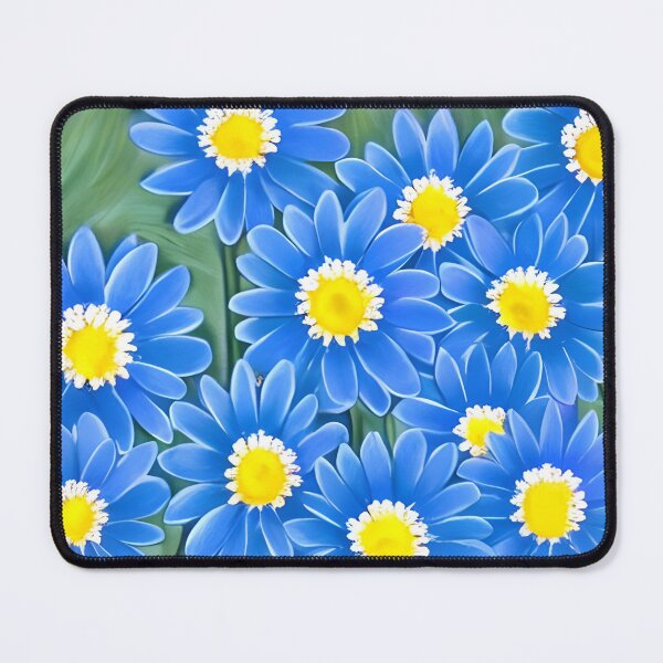 Item preview, Blue gerbera daisy pattern designed and sold by gramizzia.