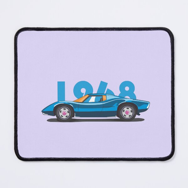Item preview, Super coche retro azul designed and sold by Prangi.