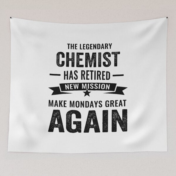 Item preview, chemist perfect retirement gift idea, Retired chemist Funny Saying designed and sold by Dogs Geeky⭐⭐⭐⭐⭐.