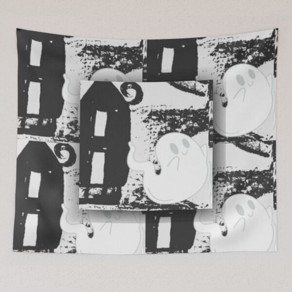 Item preview, Haunted House Black and White Tile Pattern designed and sold by India2022.