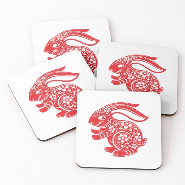 Item preview, Year of the Rabbit 2023 - Chinese New Year - Rabbit with flowers designed and sold by AhmedBuhaisi.