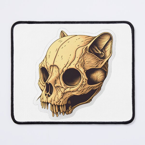 Item preview, Cat Skull, Fantasy Sticker designed and sold by SkullandKitten.